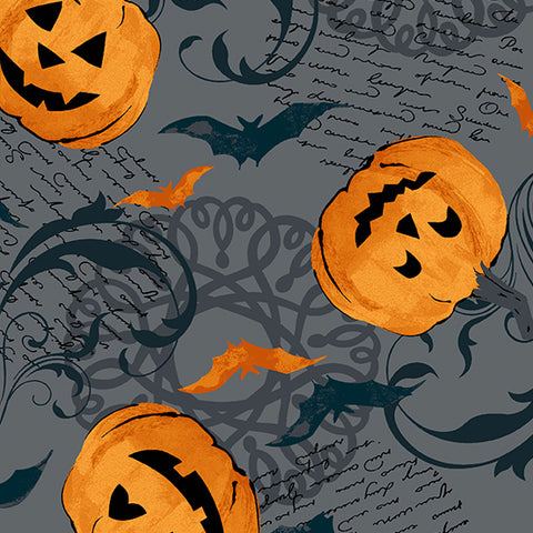 Midnight Haunt - Pumpkin Scroll - Slate