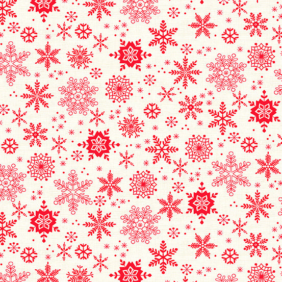 Scandi 2023 - Snowflakes, Red