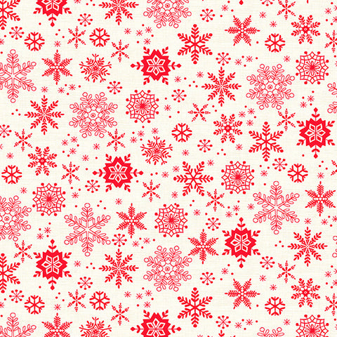 Scandi 2023 - Snowflakes, Red
