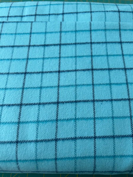 Primo Plaid Flannel - Blue Ice, Light Blue