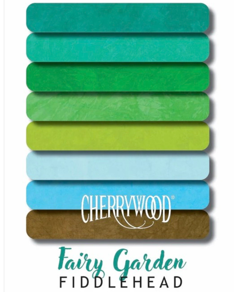 Cherrywood -  Fairy Garden Fiddlehead, Fat Quarter Bundle