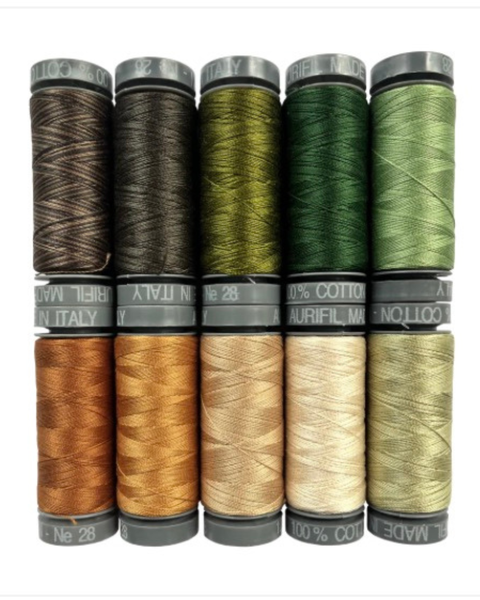 Aurifil - Goodall Challenge Thread Set, 28 wt Small Spools