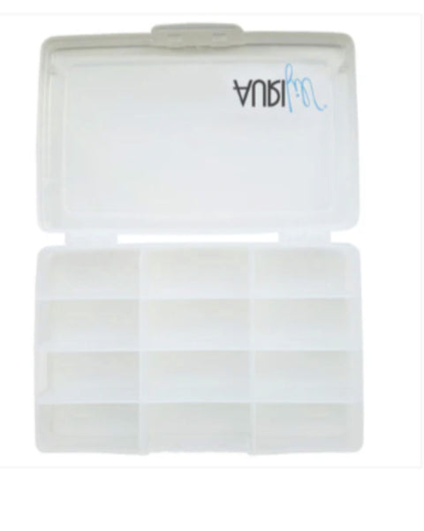 Transparent silicone case with 'JUVA' branding on a white background