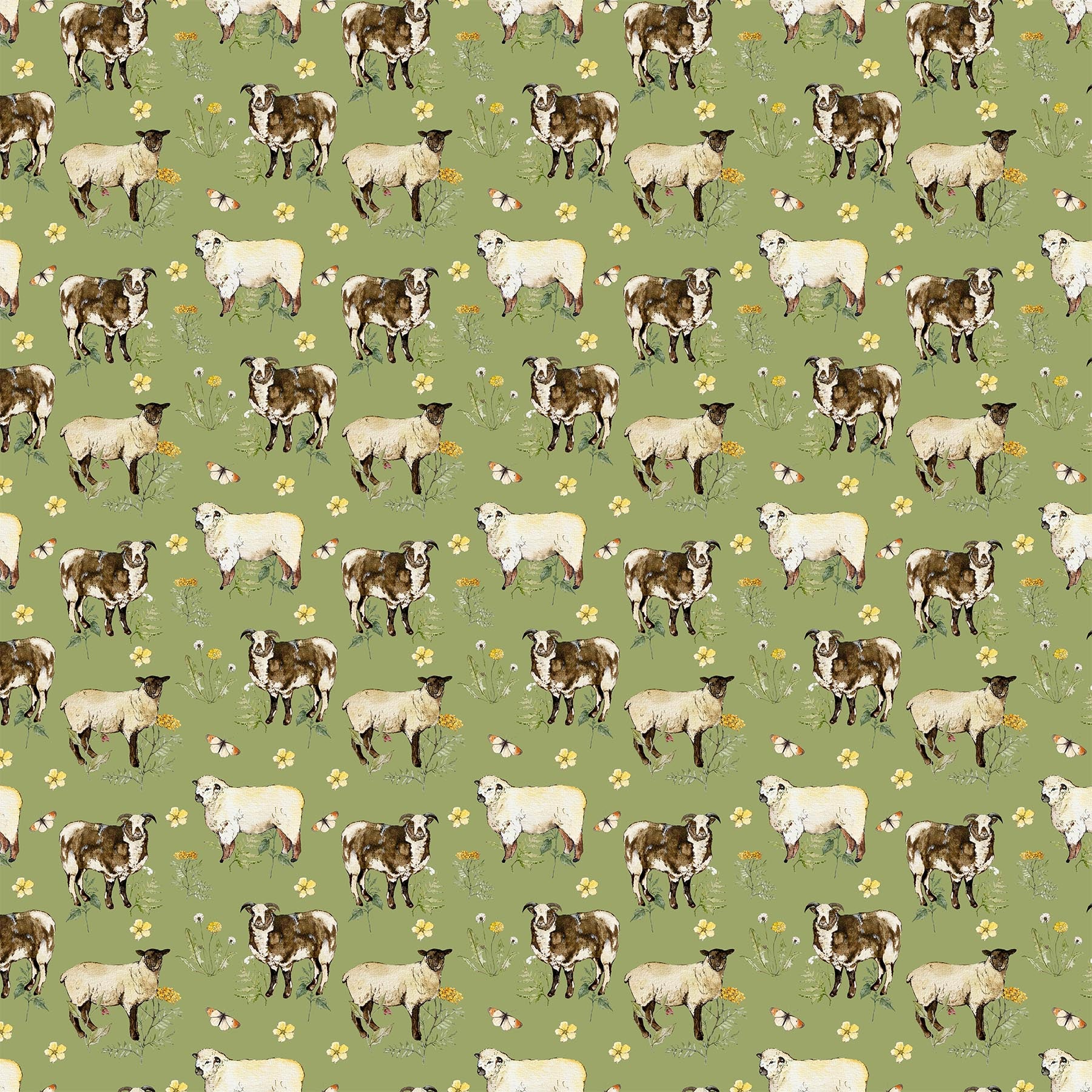 Countryside Comforts - Herd, Green