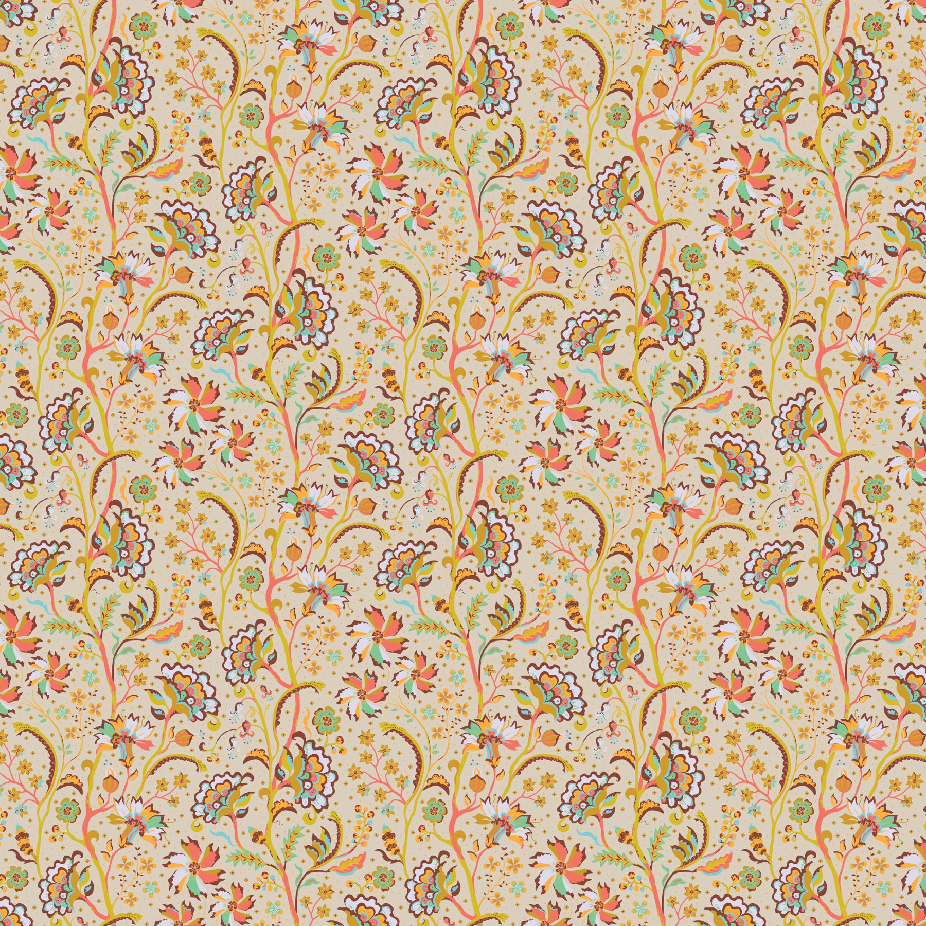 Trade Winds - Chintz, Ivory