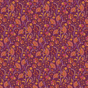 Trade Winds - Chintz, Burgundy