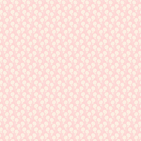 Pop sugar cotton fabric daisy blush pink