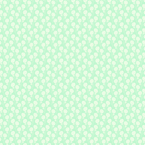 Pop sugar cotton fabric daisy green