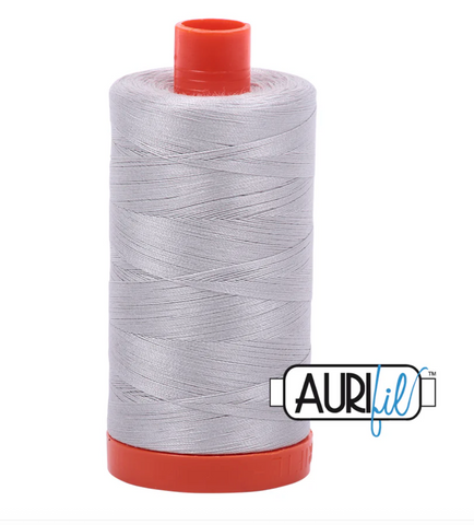 Aurifil - Mako 50 wt cotton, Aluminium | Large