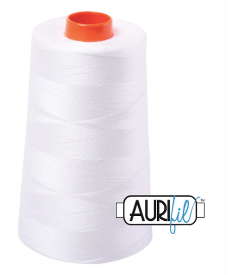 Aurifil - Mako 50 wt cotton, Natural White | Cone