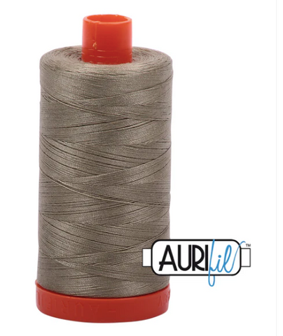 Aurifil - Mako 50 wt cotton, Light Khaki Green | Large