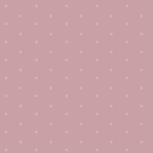 Pattern of small white stars on a pink background