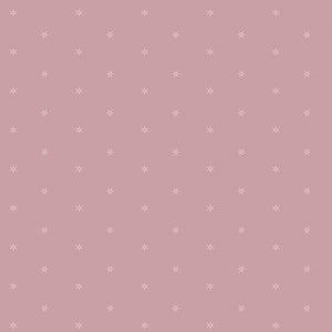 Pattern of small white stars on a pink background