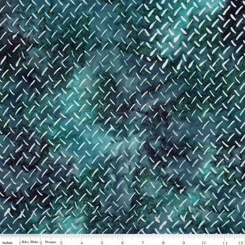 Textured fabric pattern with blue and green hues