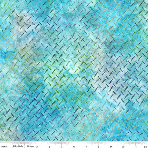 Textured fabric pattern with blue and green hues