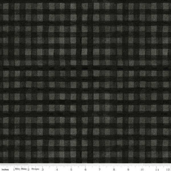 Black and gray checkered fabric pattern