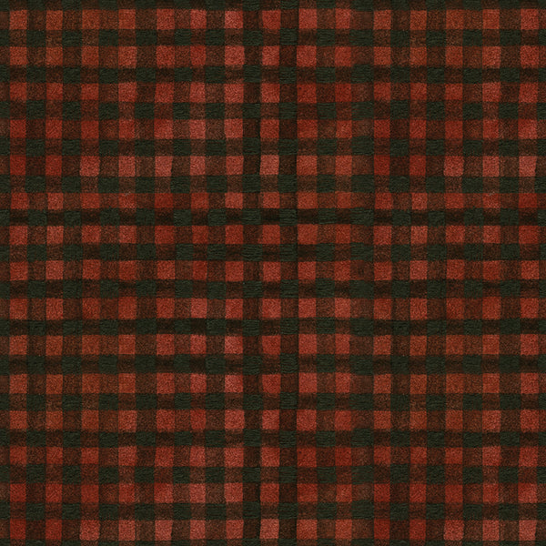 Red and green plaid pattern fabric texture