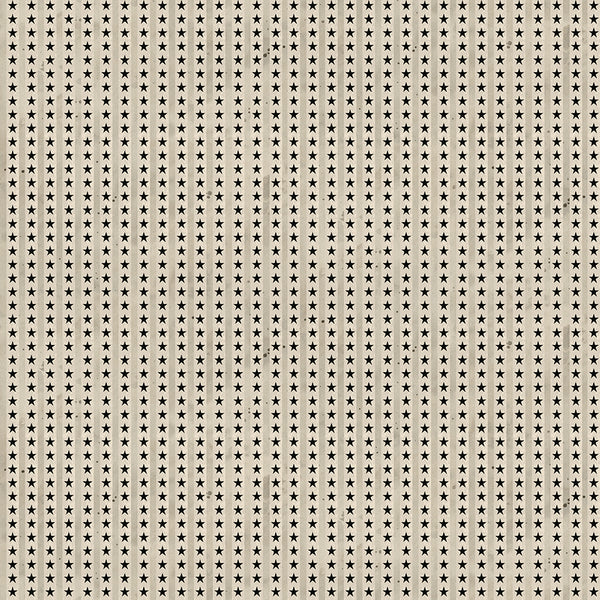 Pattern of small black stars on a beige background