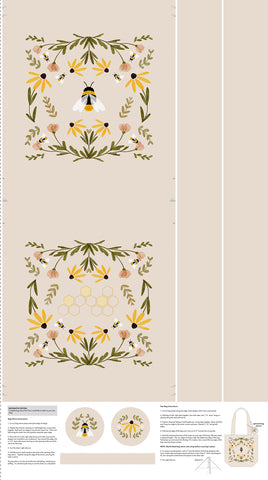 PRE-ORDER - Humblebee - Canvas Tote Panel