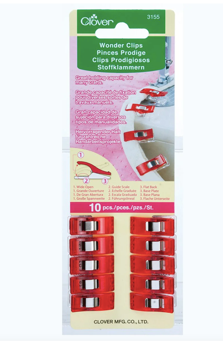 Clover - Wonder Clips, Red (10)