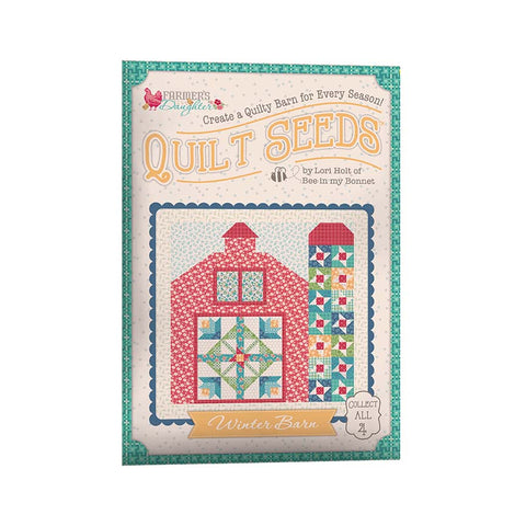 Book cover of 'Quilt Seeds' with a barn quilt design on a white background