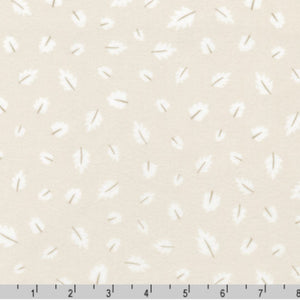 Gentle Night Flannel - Falling Leaves, Taupe