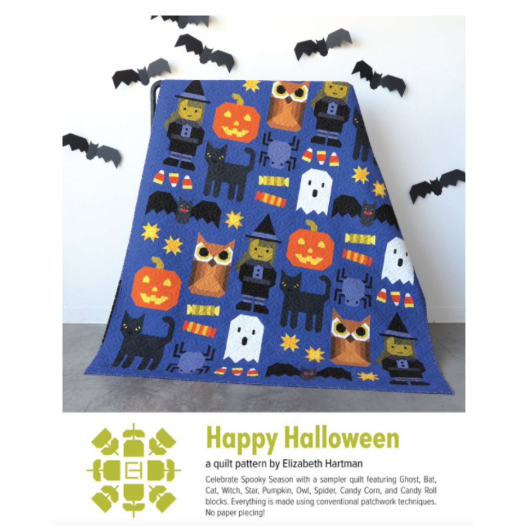 Happy Halloween Large Quilt kit fabric only Adventures in Fabric