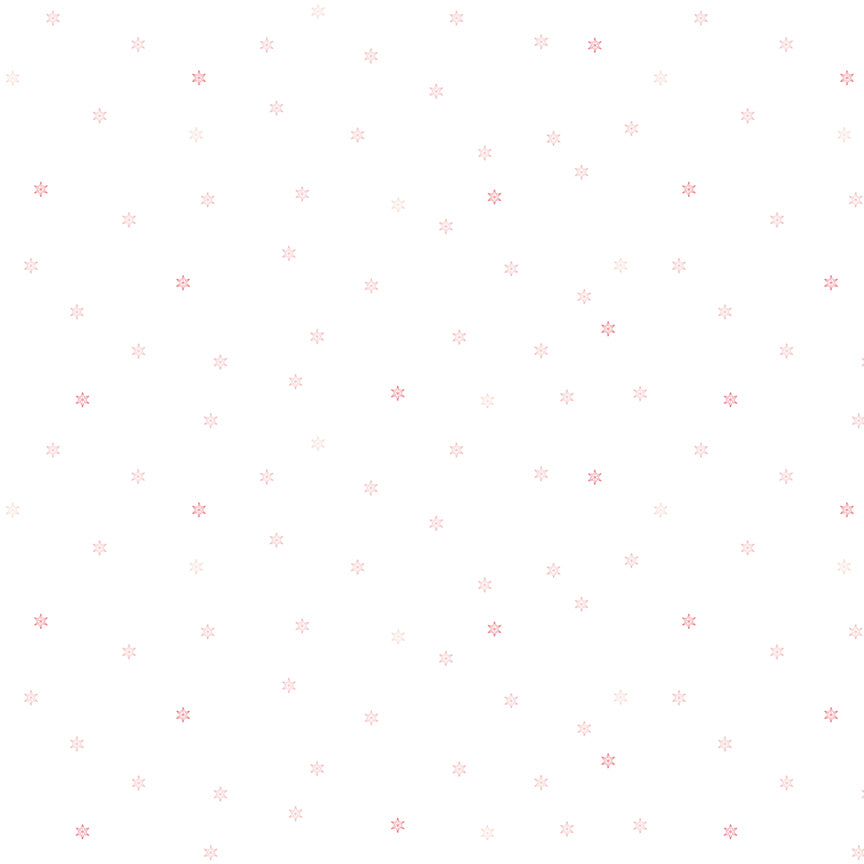 White background with small red star patterns