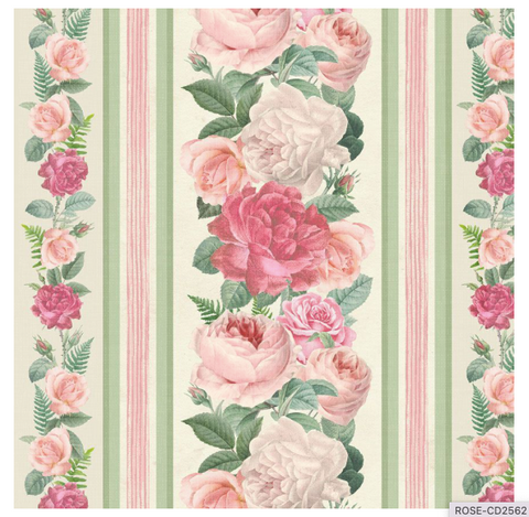 Jardin - Rose, 11-inch stripe