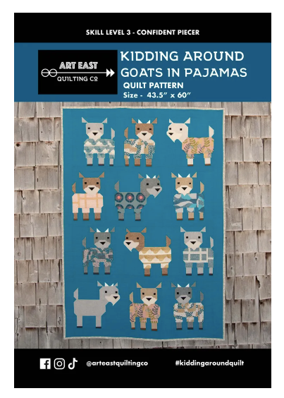 Art East Quilting Co - Kidding Around, Goats in Pajamas