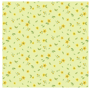 Lemon Bouquet - Tiny Lemon Floral, Leaf