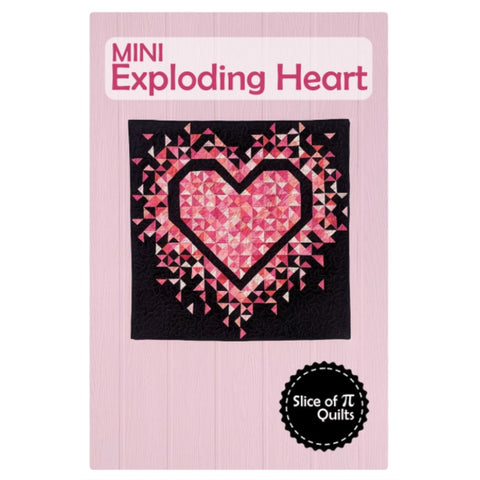 Slice of Pi Quilts - Mini Exploding Heart