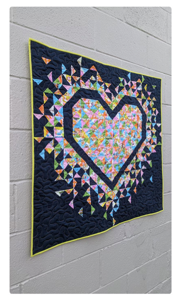 Slice of Pi Quilts - Mini Exploding Heart