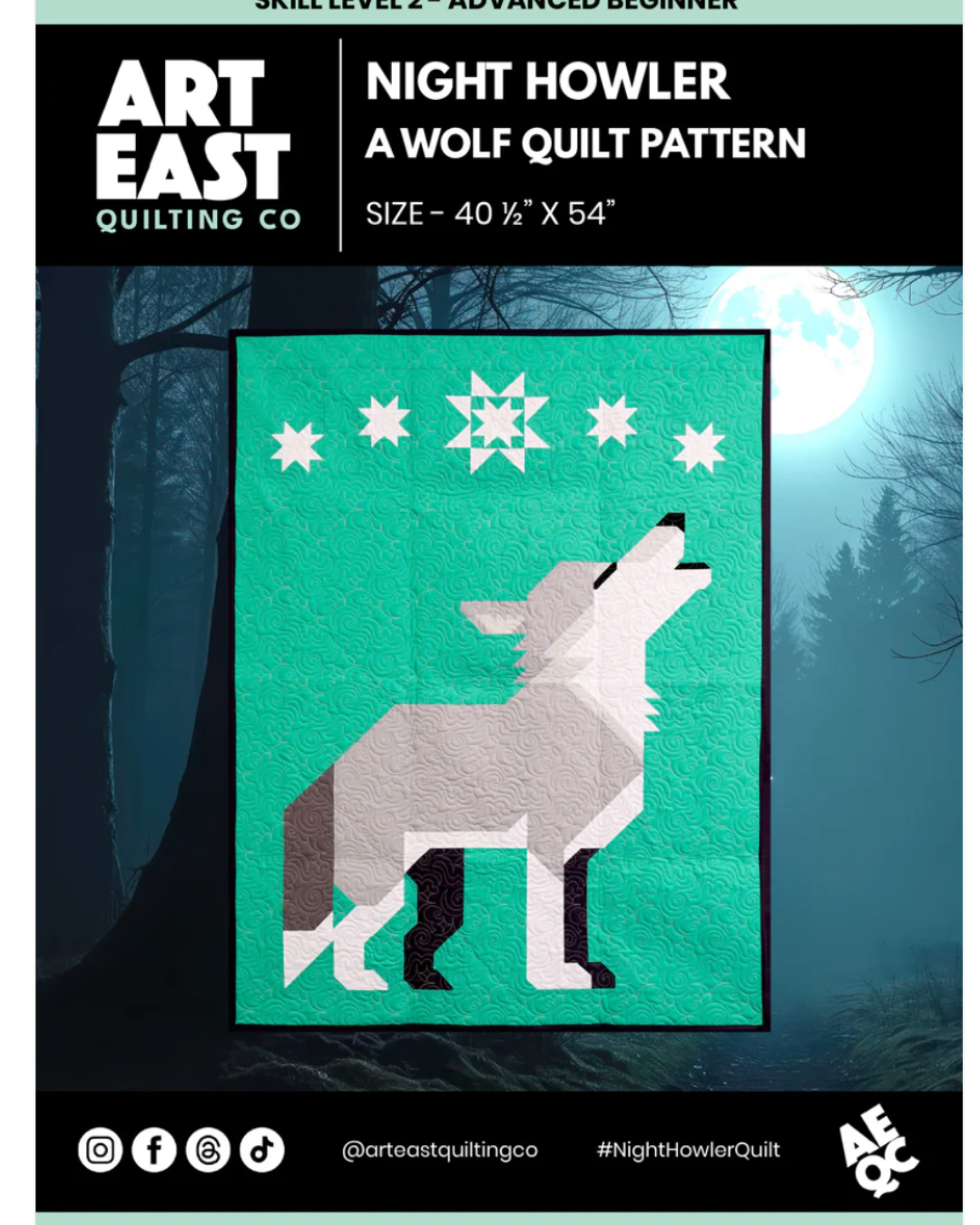 PRE-ORDER - Art East Quilting Co - Night Howler