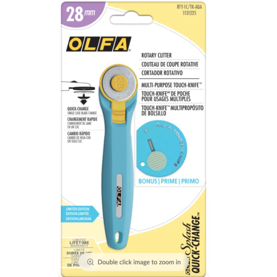 Olfa - 28 mm Quick Change Rotary Cutter, Aqua