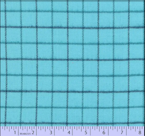 Primo Plaid Flannel - Blue Ice, Light Blue