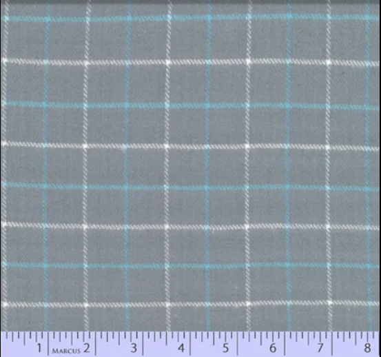 Primo Plaid Flannel - Blue Ice, Gray