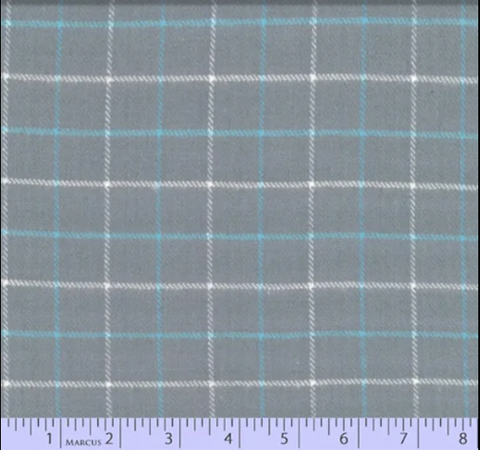 Primo Plaid Flannel - Blue Ice, Gray