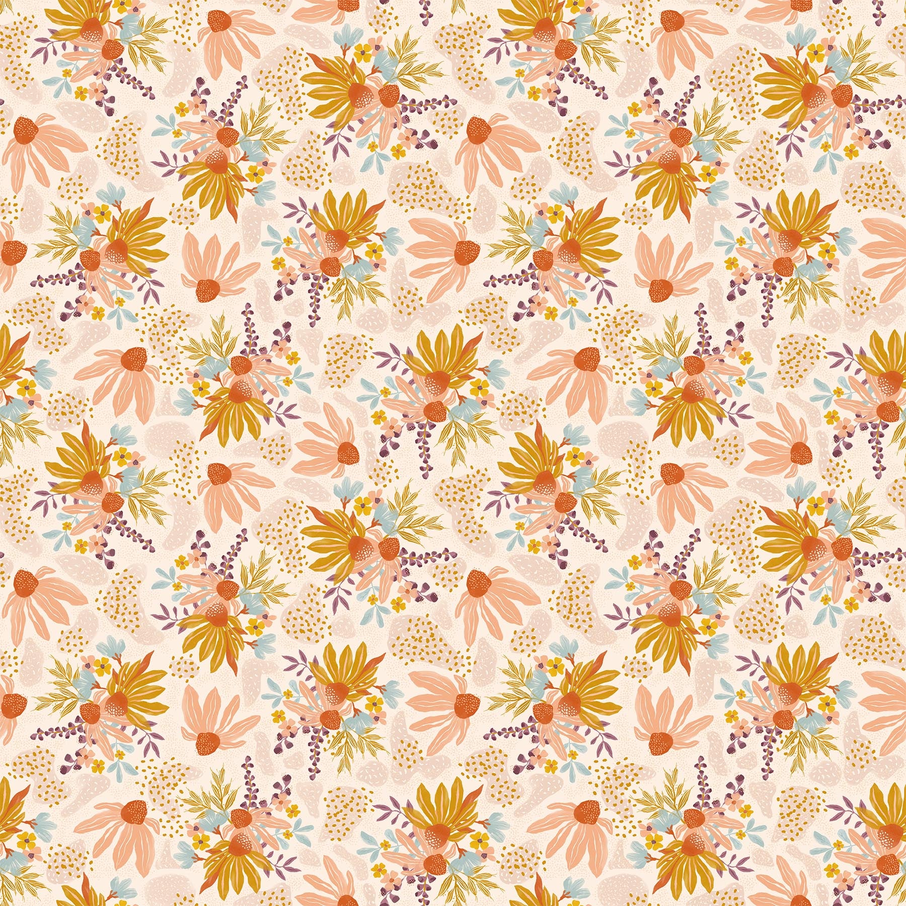 Thicket and Bramble - Floral, Cream  Rayon Challis – Adventures in Fabric