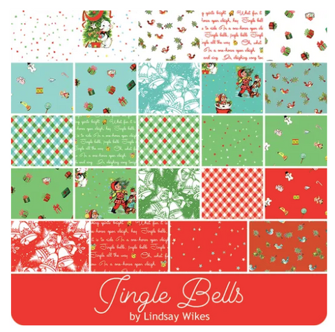 Jingle Bells - 10-inch squares