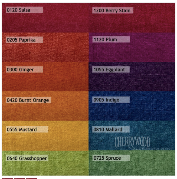 Cherrywood - Colour Wheel, Dark Fat Quarter Bundle