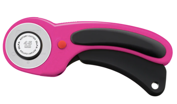 Olfa - 45mm Ergonomic Rotary Cutter, Magenta