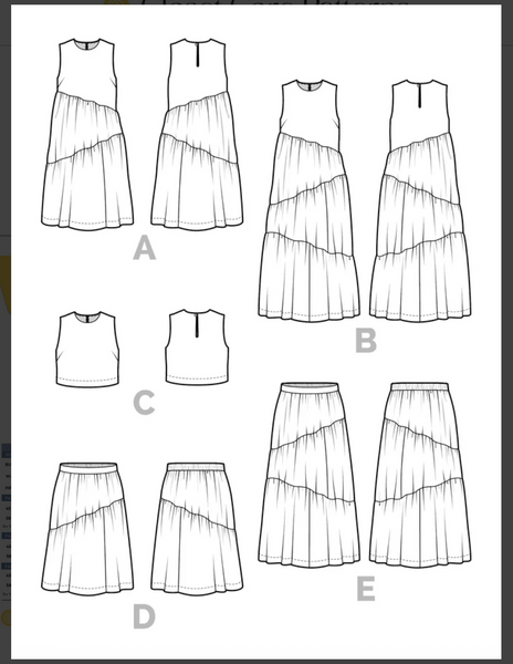 PRE-ORDER Closet Core - Azure Dress, Skirt and Top