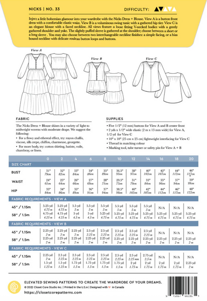 PRE-ORDER Closet Core - Nicks Dress + Blouse