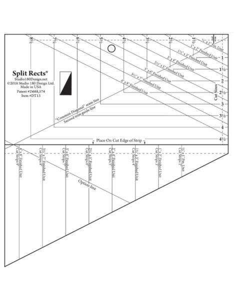 Ruler with measurement markings on a white background