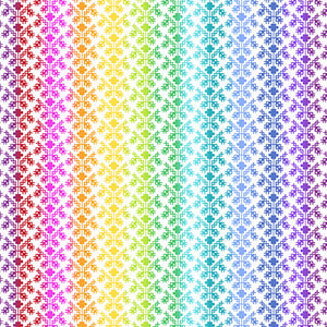 Rainbow Wonderland - Vine Knit, White