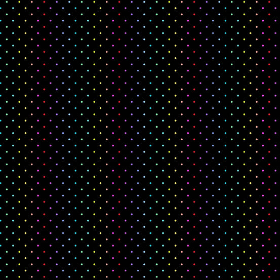 Rainbow Wonderland - Mini Dot, Black