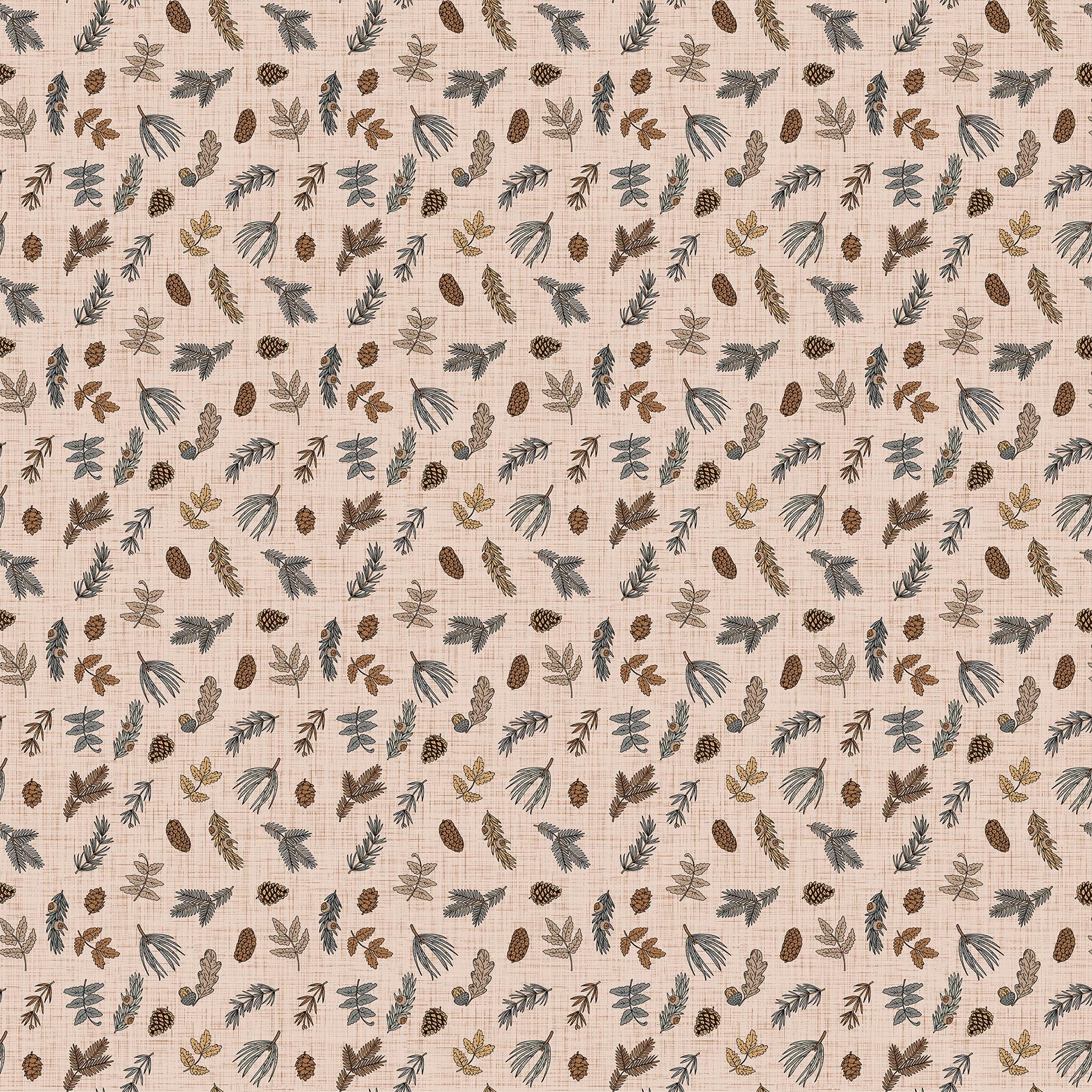 Mountains Calling - Pinecones, Taupe