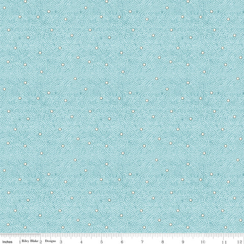 Nicholas - Snow Dot Texture, Blue