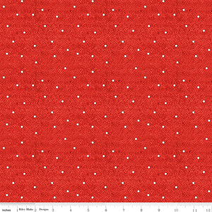 Nicholas - Snow Dot Texture, Red
